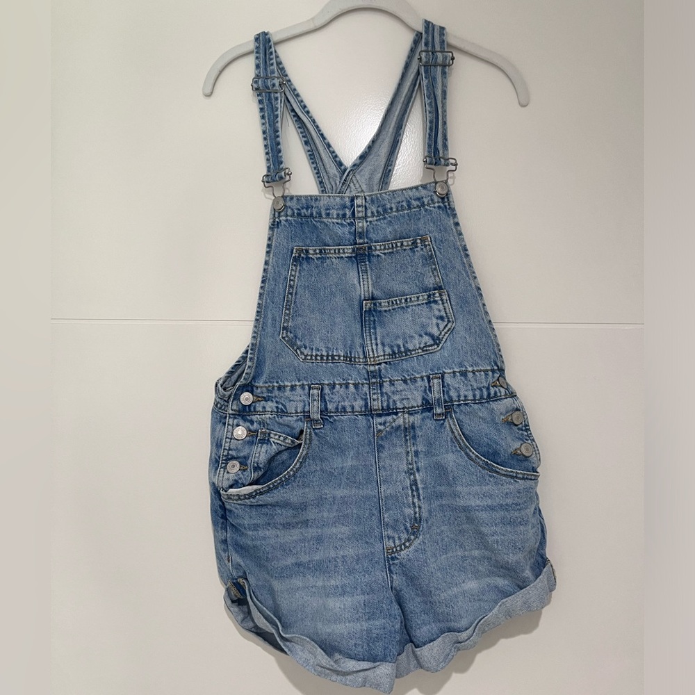We The Free Blue Denim Women Shorts